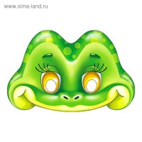 Маска картон Лягушонок															